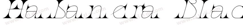 Habanera Black Itali字体转换